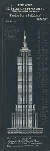 Empire State Building Plan - The Vintage Collection