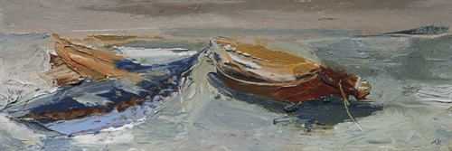 Moored Dinghies in Spain - Tuema Pattie
