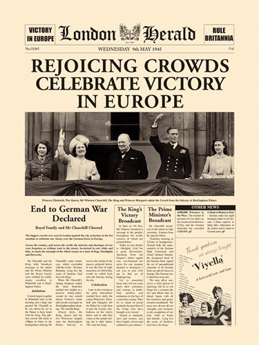 Rejoicing Crowds Celebrate Victory - The Vintage Collection