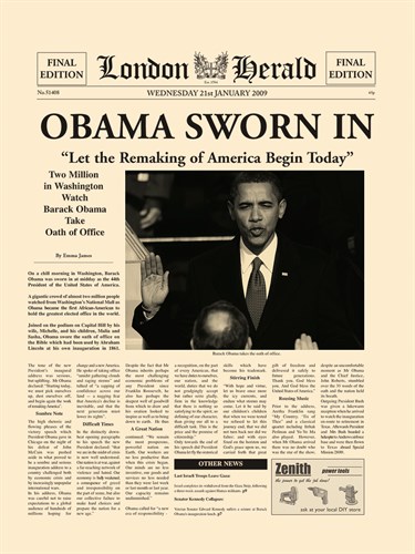 Obama Sworn In - The Vintage Collection