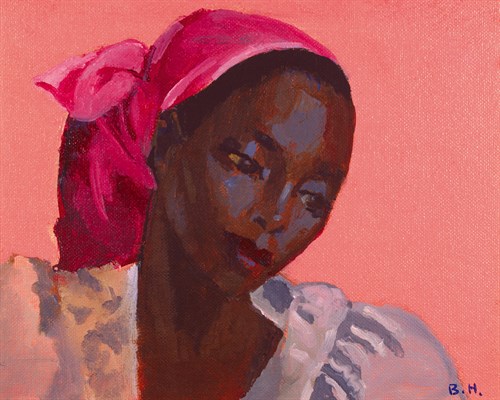 Lady in a Pink Headtie, 1995 - Boscoe Holder