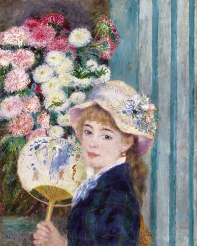 Girl with a Fan, c1879 - Pierre Auguste Renoir