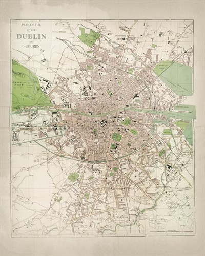 Map of Dublin - The Vintage Collection
