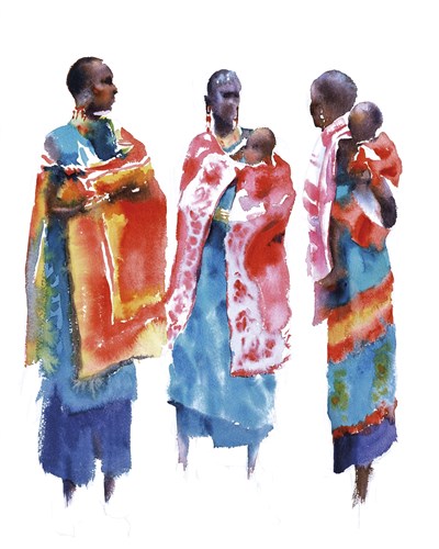 Three Maasai Women - Hazel Soan