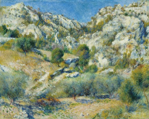 Rocky Crags at L'Estaque - Pierre Auguste Renoir