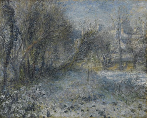 Snow-Covered Landscape - Pierre Auguste Renoir