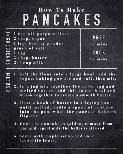 Rustic Recipe - Pancakes - Tom Frazier