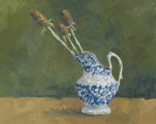 Blue Jug with Stems - Steven Johnson