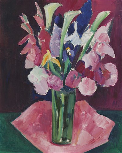 Flowers in a Vase - Marsden Hartley