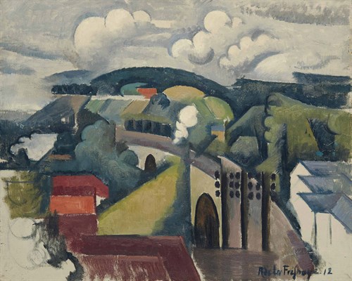 Paysage de Meulan ou Le Viaduc de Meulan - Roger De La Fresnaye
