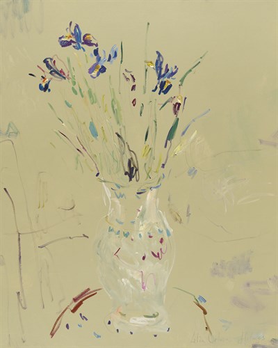 Irises in an Old Vase - Lilia Orlova Holmes