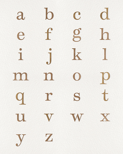 Gilded Letters - Otto Gibb