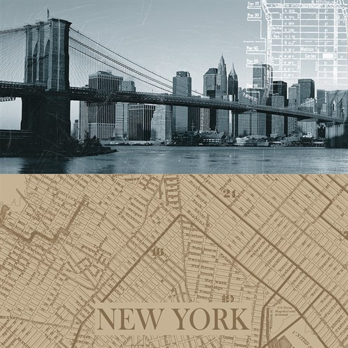 NYC Map I - The Vintage Collection