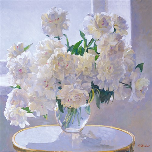 Peonies, Morning Light - Valeriy Chuikov