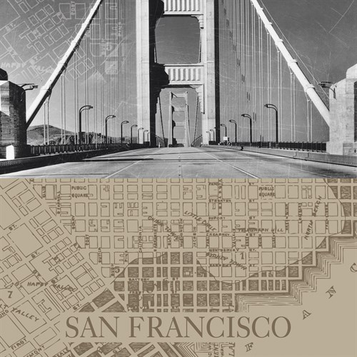San Francisco Map II - The Vintage Collection
