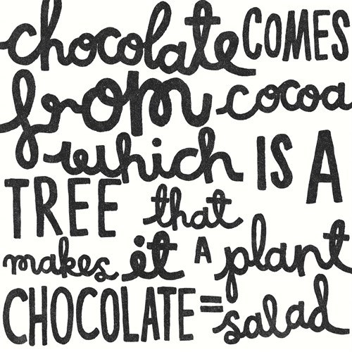 Chocolate = Salad - Kristine Hegre