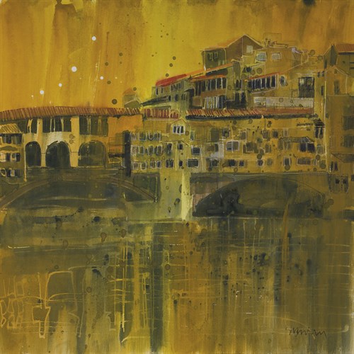Bathed in Evening Light, Ponte Vecchio, Florence - Susan Brown