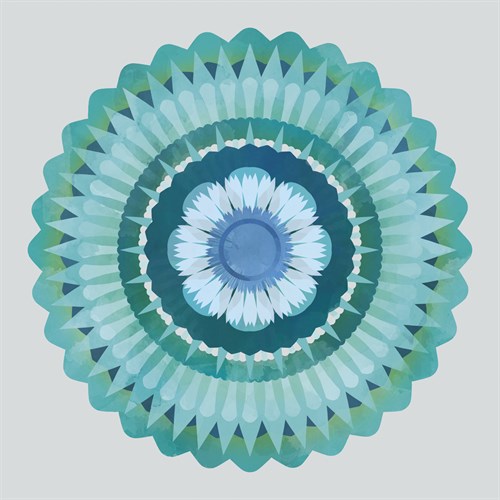 Mandala Floral - Azure - Sam Kemp