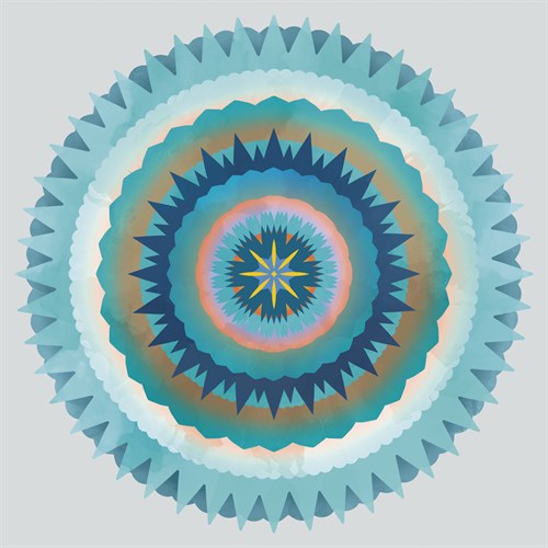 Mandala Floral - Cerulean - Sam Kemp