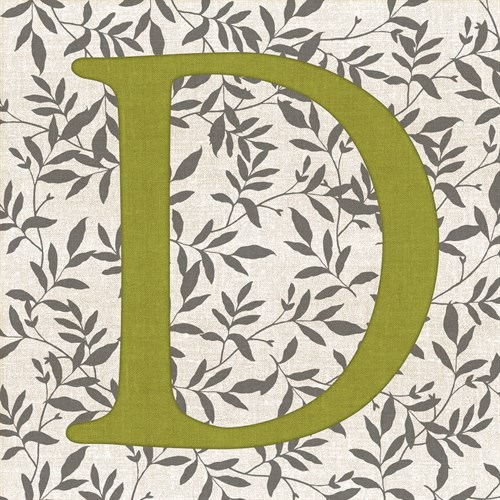 Leafy Letter - D - Belle Poesia