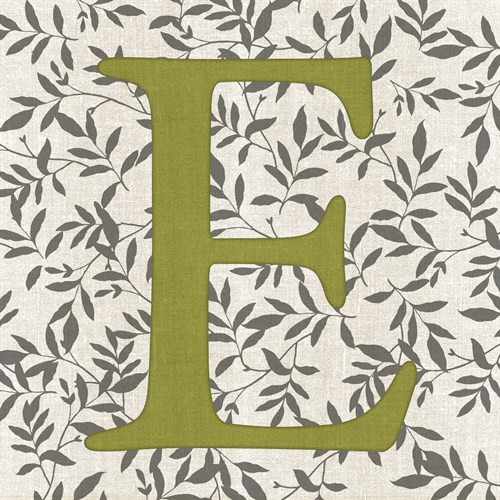 Leafy Letter - E - Belle Poesia