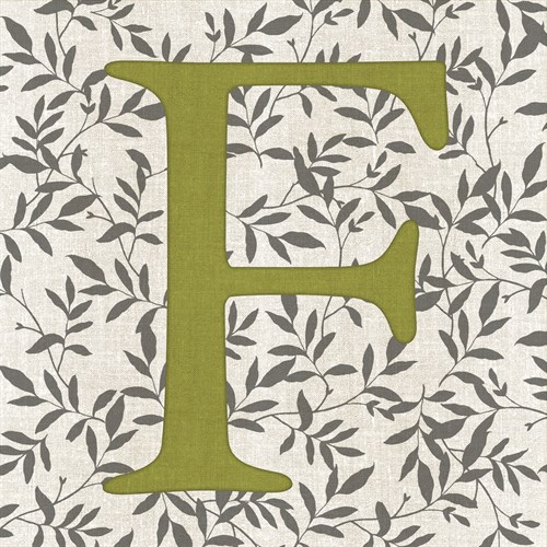 Leafy Letter - F - Belle Poesia