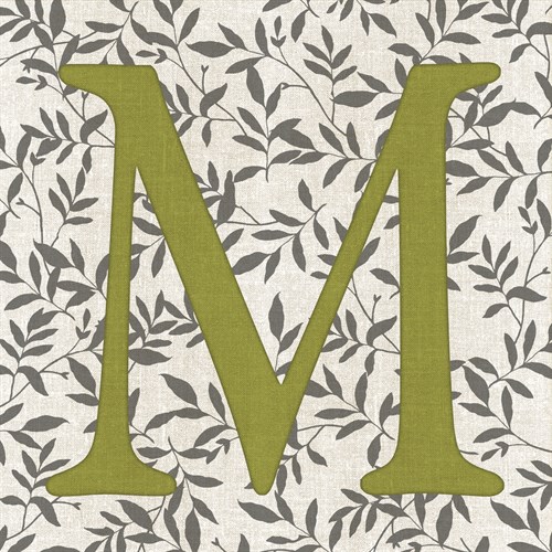 Leafy Letter - M - Belle Poesia
