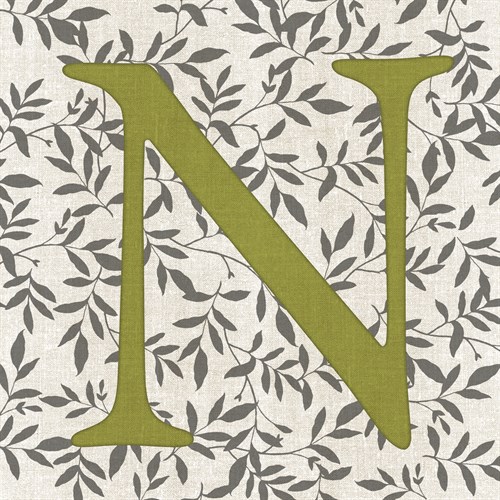 Leafy Letter - N - Belle Poesia