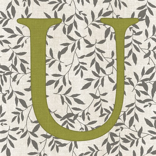 Leafy Letter - U - Belle Poesia