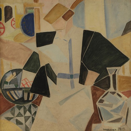 Dama en el Cafe - Rafael Barradas