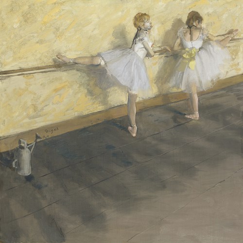 Dancers Practicing at the Barre - Edgar Degas