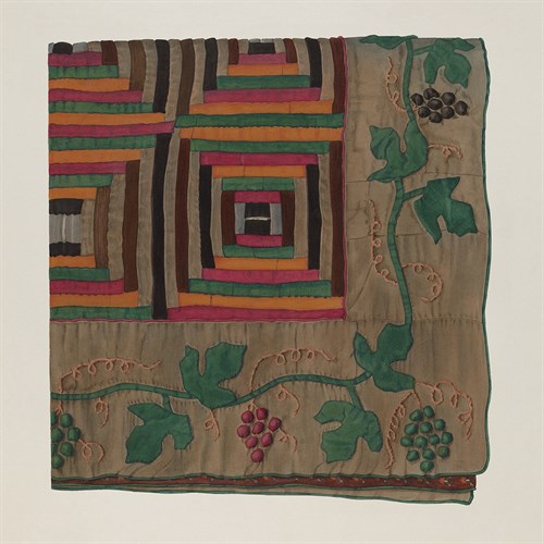 Quilt Section - Cabin - Charlotte Angus