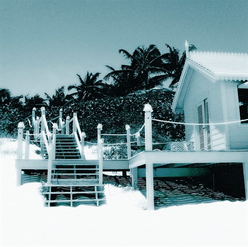 Wooden Steps - Aqua - Malcolm Sanders