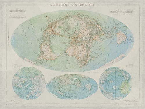 Airline Routes of the World - The Vintage Collection