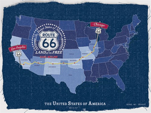 Route 66 Map - Tom Frazier
