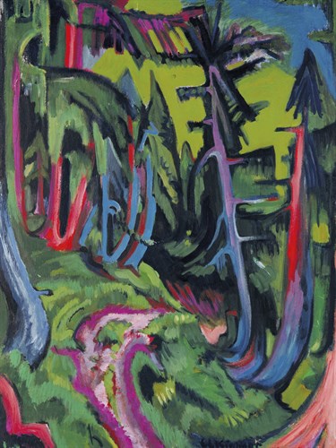 Path in Forest in the Mountains - Ernst Ludwig Kirchner