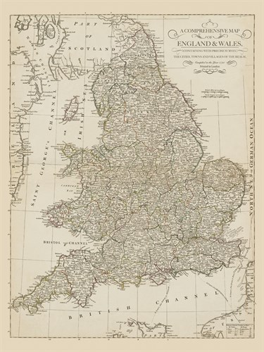Map of England and Wales, 1790 - The Vintage Collection