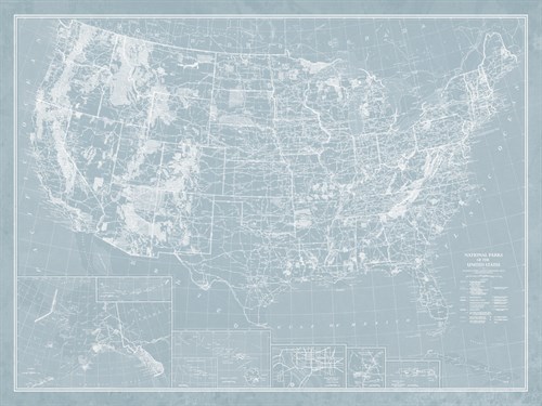 Explorer - USA Map - The Vintage Collection