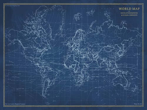Navigator - World Map - The Vintage Collection
