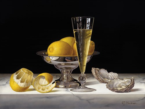 Champagne with Lemons and Oysters - Roy Hodrien