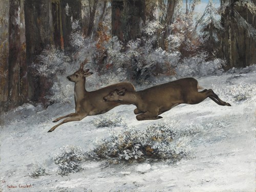 The Ruse, Roe Deer Hunting Episode, Franche-Comté - Gustave Courbet