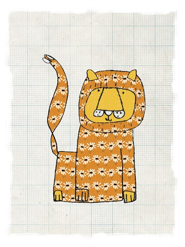 Patterned Lion - Lisa Stickley