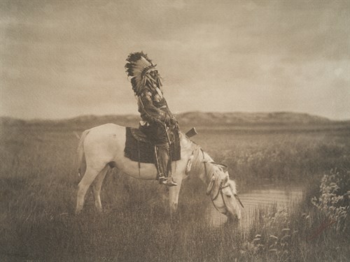 An Oasis in the Badlands, Oglala, 1905 - Edward Sheriff Curtis