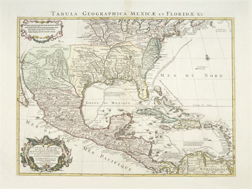 Carte Du Mexique Et De La Floride - The Vintage Collection