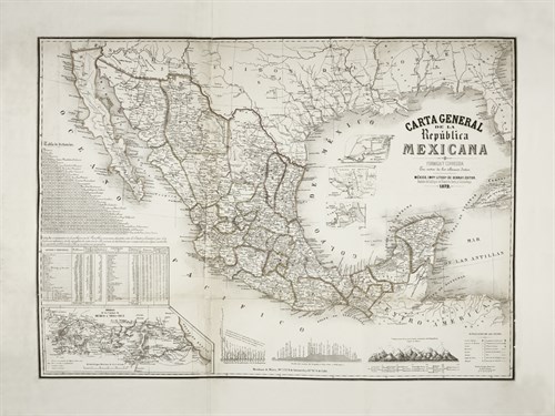 Carta General De La Republica Mexicana - The Vintage Collection