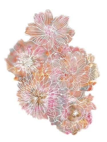 Floating Florals - Fiesta - Belle Poesia