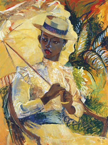 Boater Hat with Parasol - Boscoe Holder