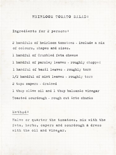 Heirloom Tomato Salad - Joni Whyte