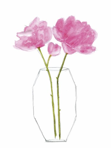 Hexagonal Vase Floral - Belle Poesia
