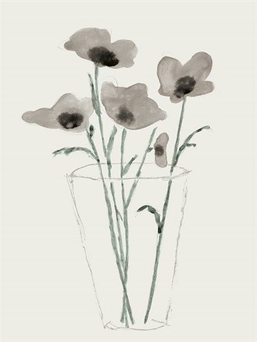 Tapered Vase Floral - Neutral - Belle Poesia